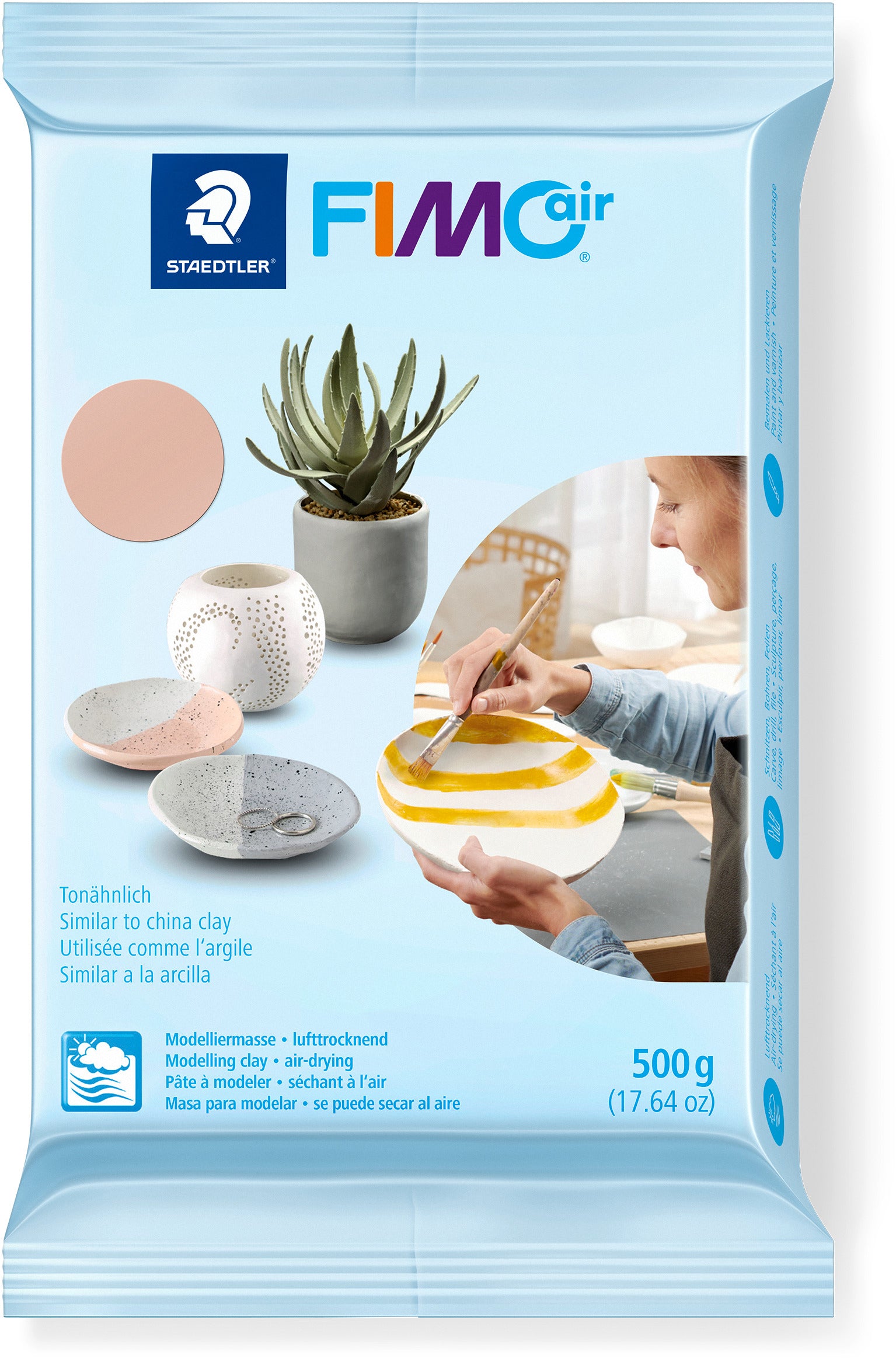 FIMO Knete Air 500g 8100-43 blassrosa