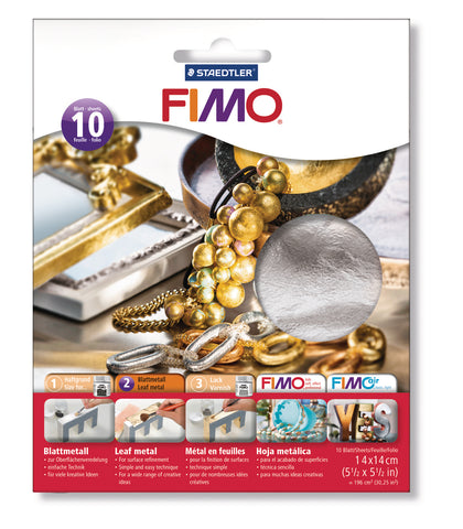 FIMO Blattmetall 14x14cm 8781-81 silber