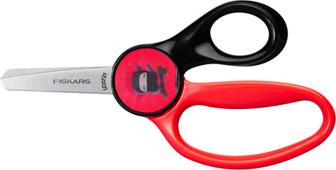 FISKARS Kinderschere Ninja 13cm 1064075 rot/schwarz, Rechtshänder