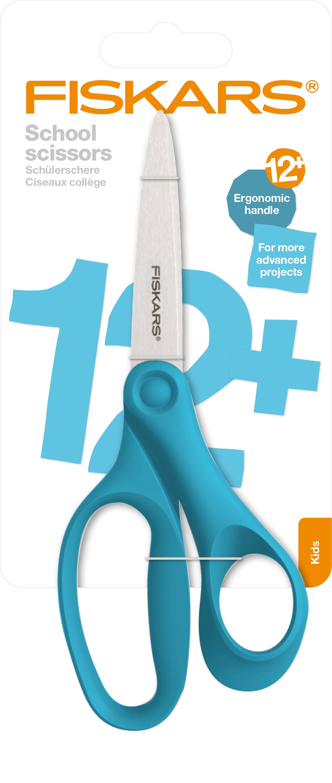 FISKARS Schulschere 18cm 1067855 türkis, Rechtshänder