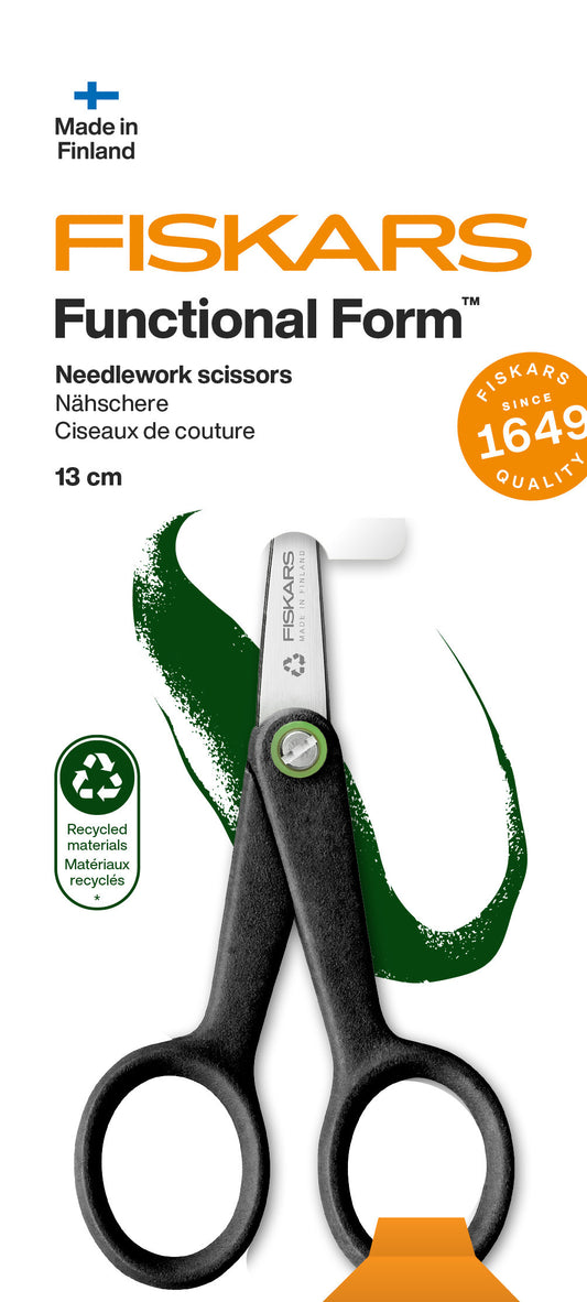FISKARS Handarbeitschere 13cm 1074541 schwarz, Rechts- + Linkshänder