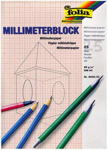 FOLIA Block A4 3.820025 weiss 80g 25 Blatt