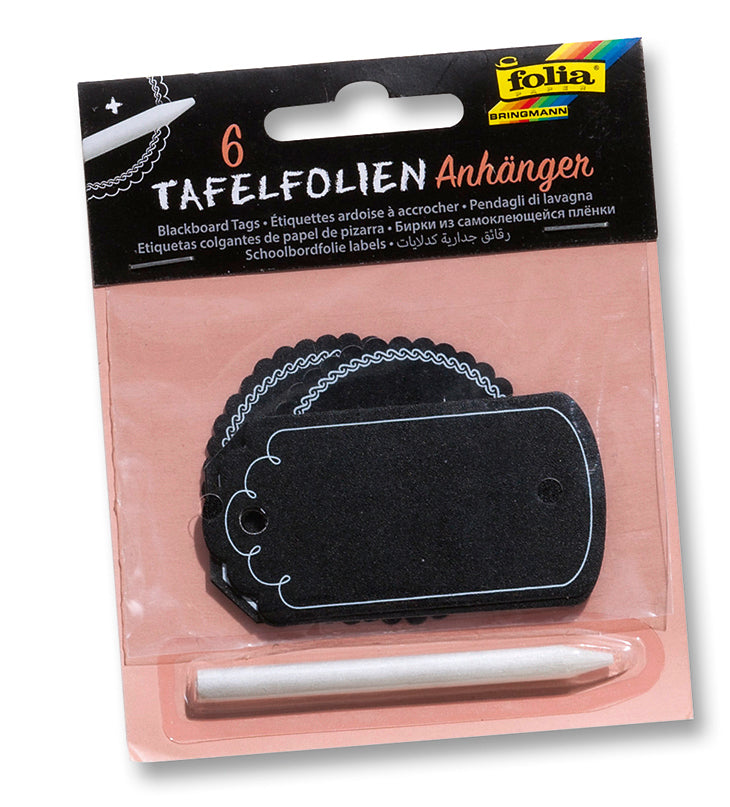 FOLIA Tafelfolie Anhänger 39101 mit Specksteinstift