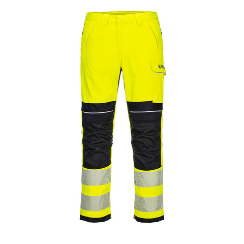 Portwest FR406 Hose – Gelb/Schwarz – strapazierfähige Arbeitshose