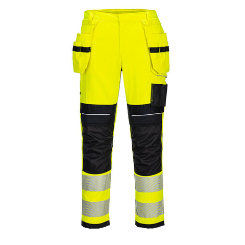 Portwest FR407 Hose – Gelb/Schwarz – strapazierfähige Arbeitshose