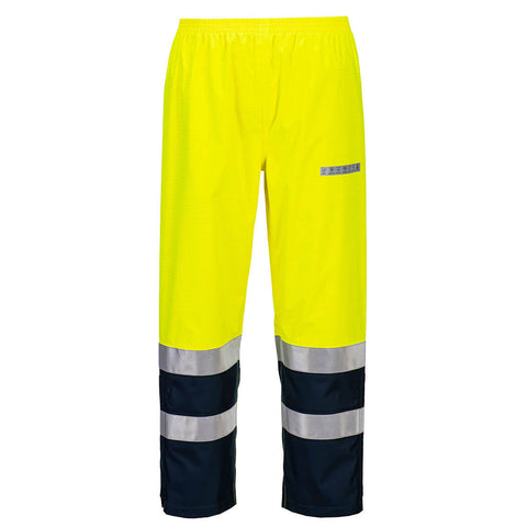 Portwest FR410 Hose – Gelb/Marine – strapazierfähige Arbeitshose