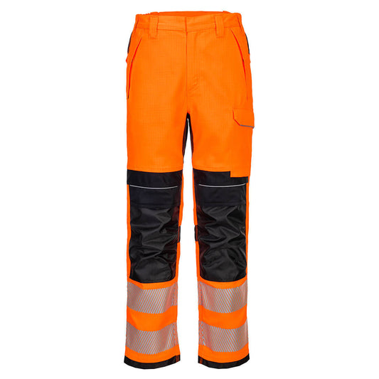Portwest FR414 Hose – Orange/Schwarz – strapazierfähige Arbeitshose