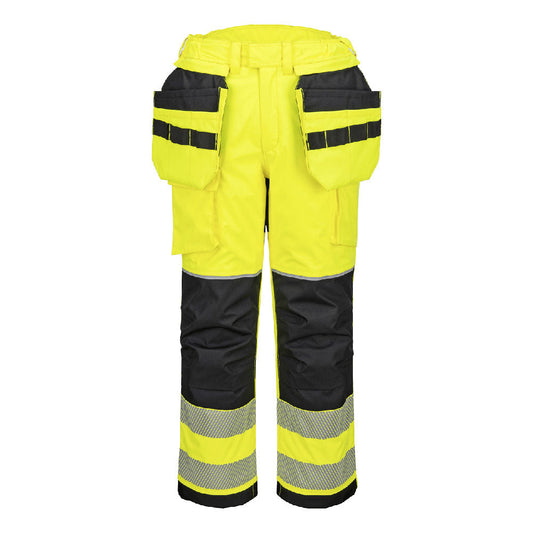 Portwest FR427 Hose – Gelb/Schwarz – strapazierfähige Arbeitshose
