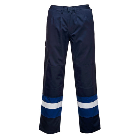 Portwest FR56 Hose – Marine/Royal – strapazierfähige Arbeitshose