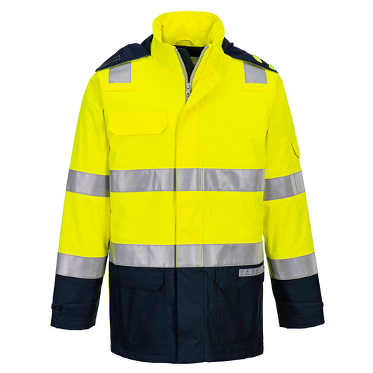 Portwest FR605 Arbeitsjacke – Gelb/Marine – robust & funktional