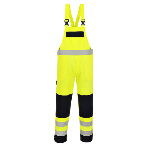 Portwest FR63 Hose – Gelb/Marine – strapazierfähige Arbeitshose