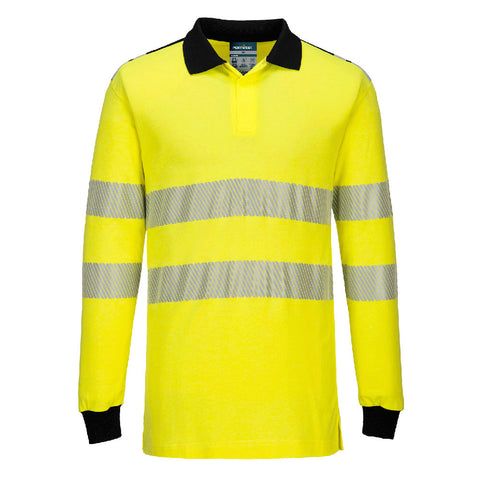 Portwest FR702 Poloshirt – Gelb/Schwarz – bequem & funktional