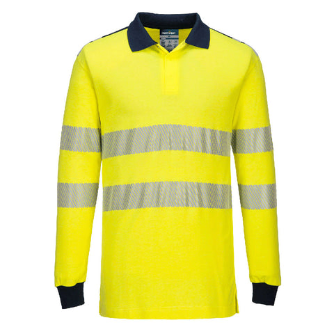Portwest FR702 Poloshirt – Gelb/Marine – bequem & funktional