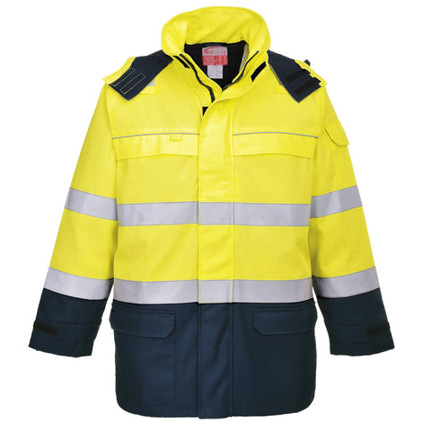Portwest FR79 Arbeitsjacke – Gelb/Marine – robust & funktional
