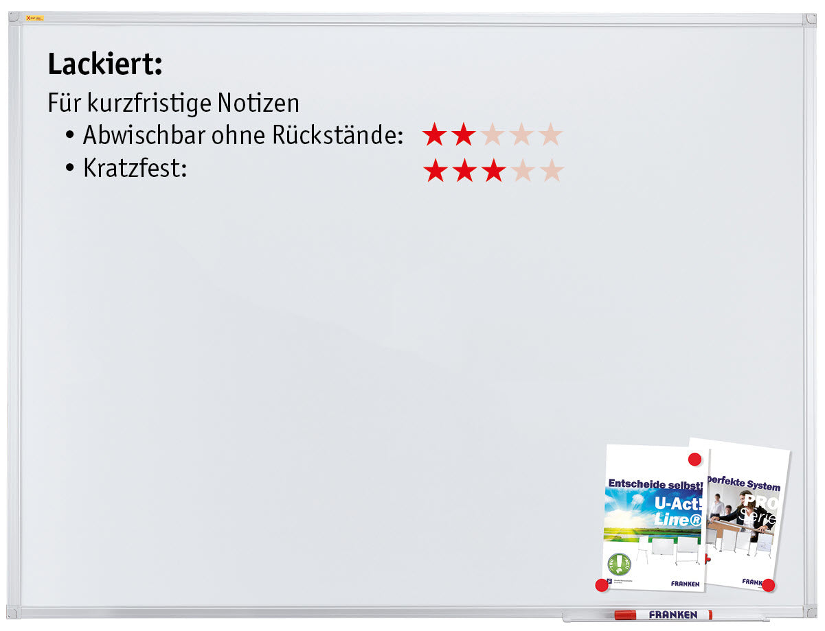 FRANKEN Whiteboard SC2102SB X-tra!Line lackiert 60x90cm