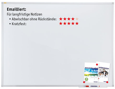 FRANKEN Whiteboard SC2202SB X-tra!Line emailliert 60x90cm