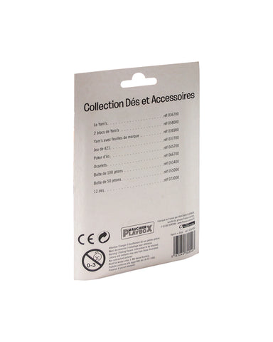 YAM'S 5 DES 18 MM EN BOITE PLASTIQUE BLISTER