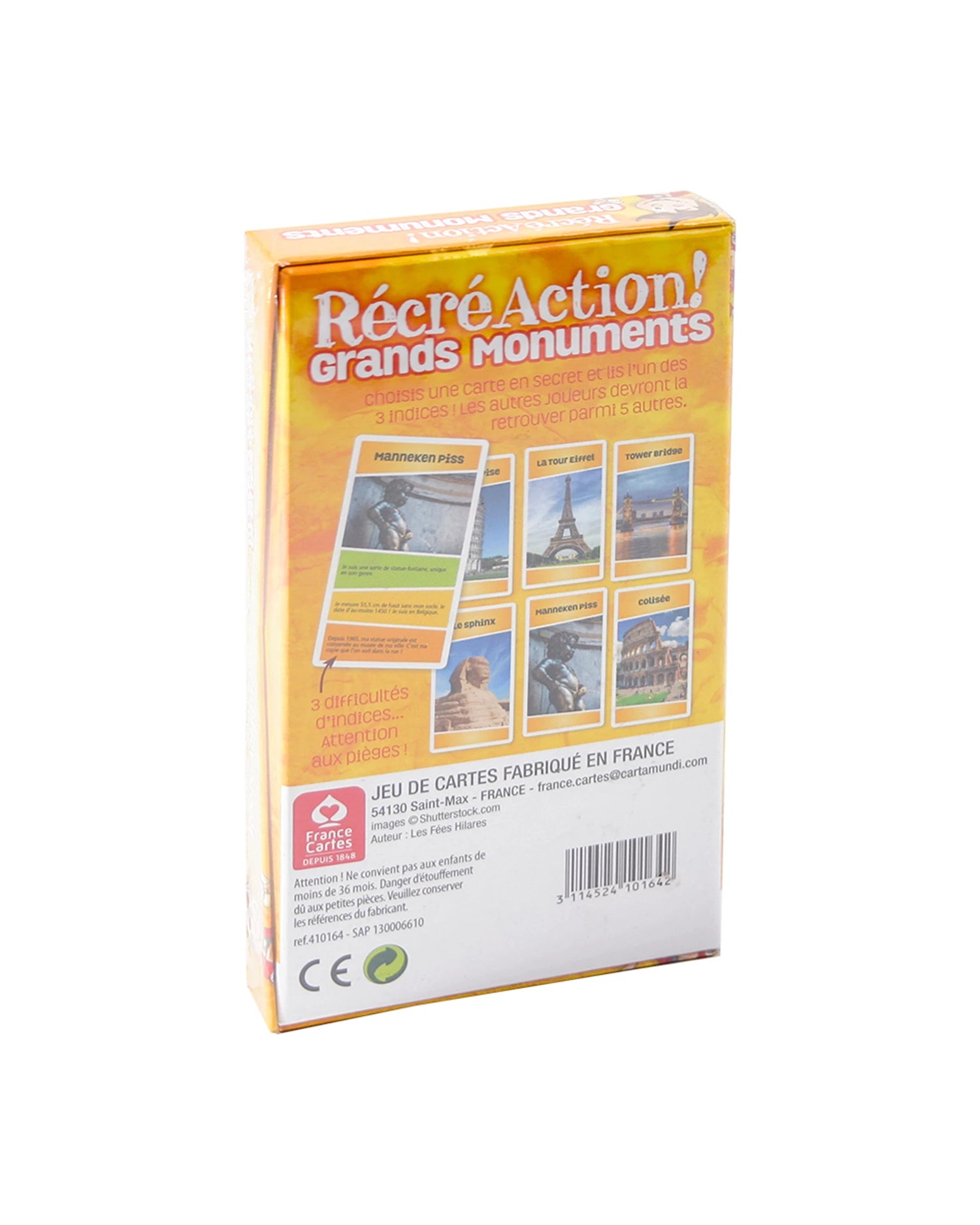 CARTATOTO RECRE'ACTION GRANDS MONUMENTS