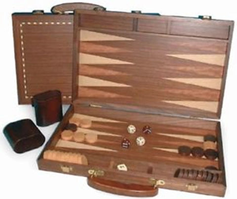 BACKGAMMON MAHAGONI 28X15CM