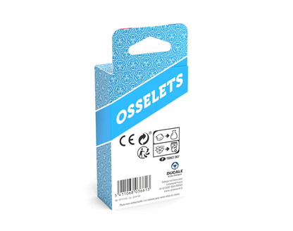 5 OSSELETS METAL EN BOITE PLASTIQUE