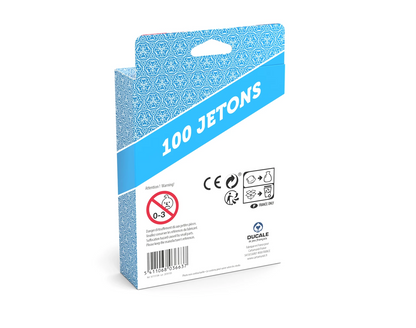 BOITE DE 100 JETONS 27MM