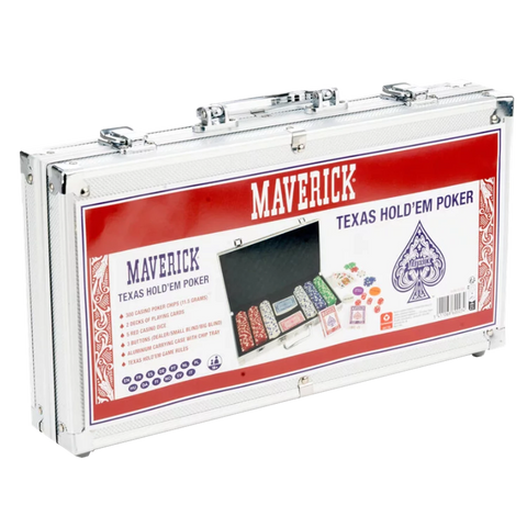 POKER MALLETTE MAVERICK 300 JETONS 11,5G + 2 JEUX 54C