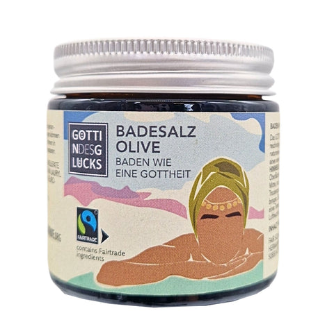 GÖTTIN D.GLÜCKS Badesalz Olive 50g