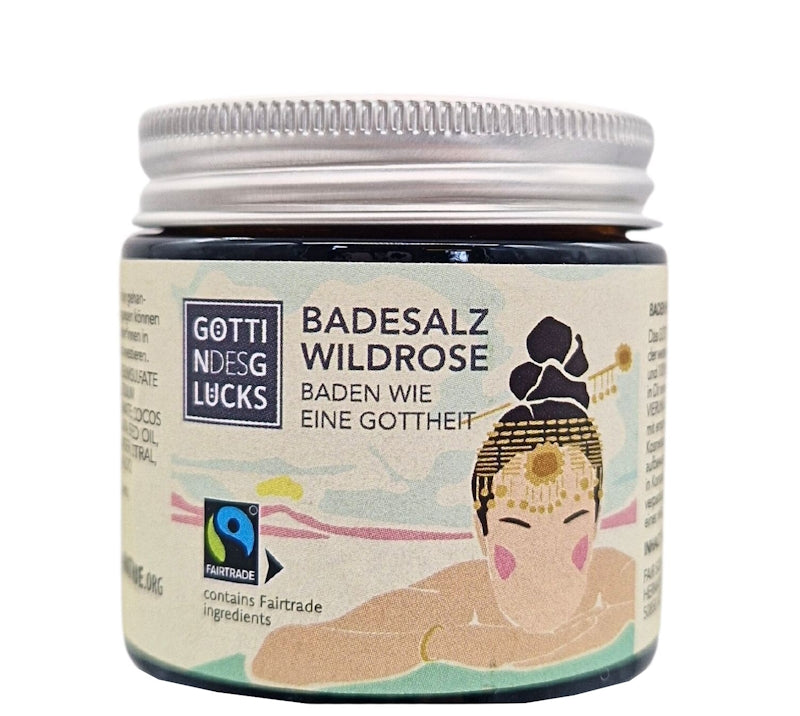 GÖTTIN D.GLÜCKS Badesalz Wildrose 50g