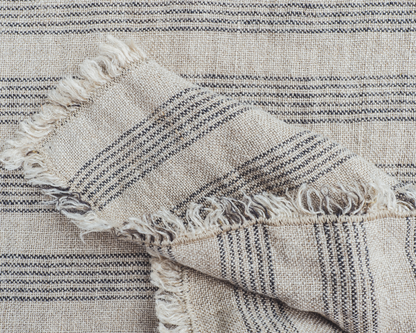 soñho Finca Tischdecke 160 x 260 blau gestreift