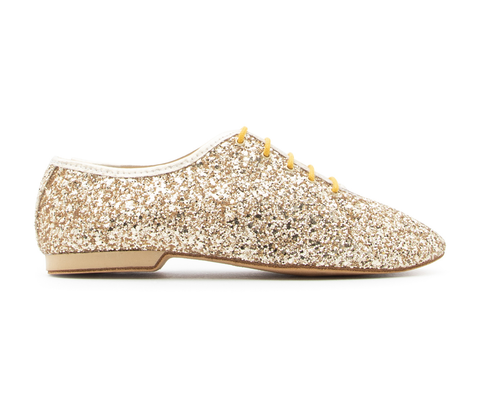 Flow Tanzschuhe in Gold Glitter