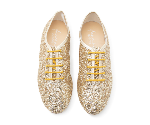 Flow Tanzschuhe in Gold Glitter