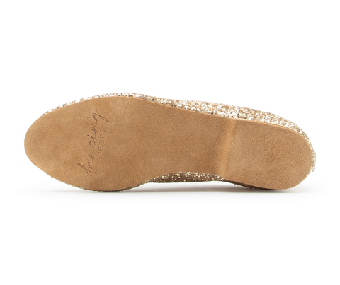 Flow Tanzschuhe in Gold Glitter