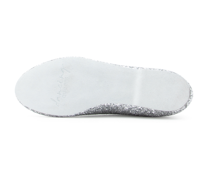 Flow Tanzschuhe in Silber Glitter