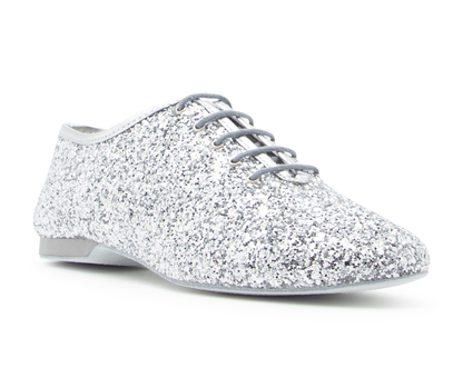 Flow Tanzschuhe in Silber Glitter