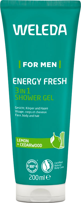 WELEDA For Men Shower Gel Energy Fresh 3in1