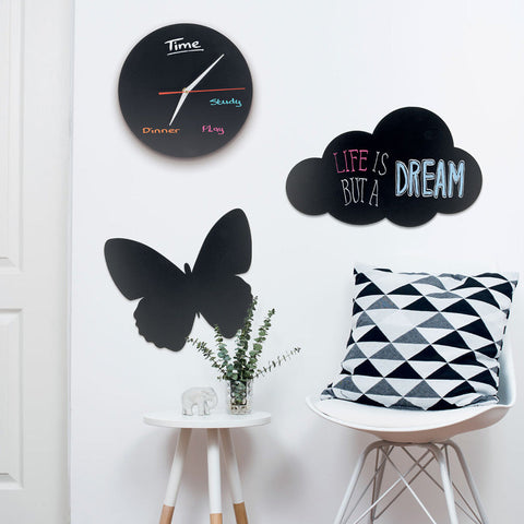 Securit® Wandkreidetafel Silhouette Schmetterling, 36x31cm
