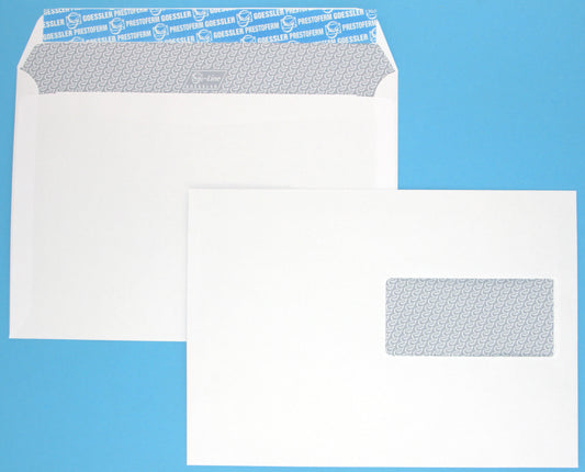 GOESSLER Couvert G-Line m/Fenster C5 2140 80g, weiss 500 Stück