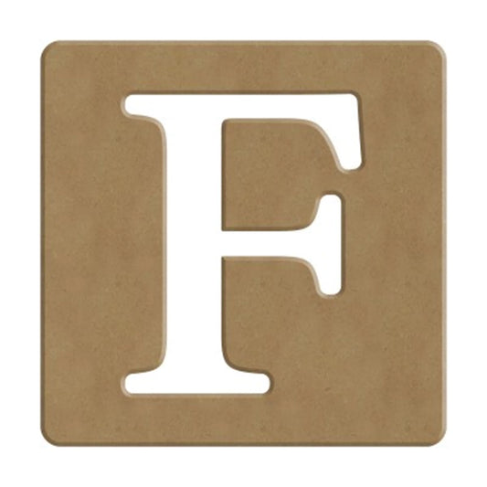 F SCRABBLE BUCHSTABE - 6CM - 10X10CM