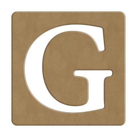G SCRABBLE BUCHSTABE - 6CM - 10X10CM