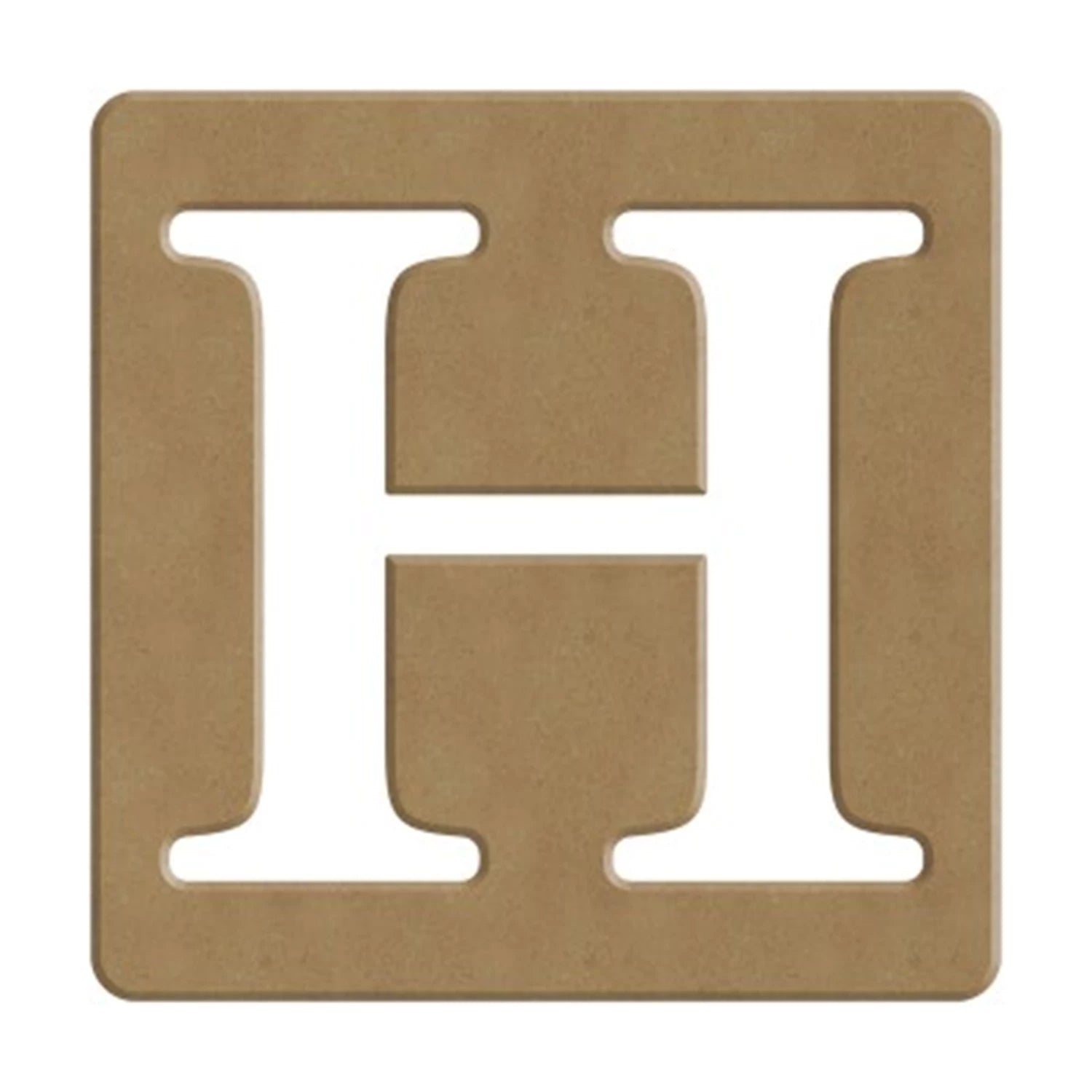 H SCRABBLE BUCHSTABE - 6CM - 10X10CM