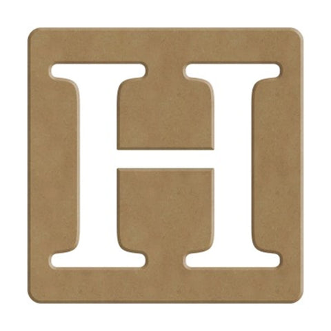 H SCRABBLE BUCHSTABE - 6CM - 10X10CM