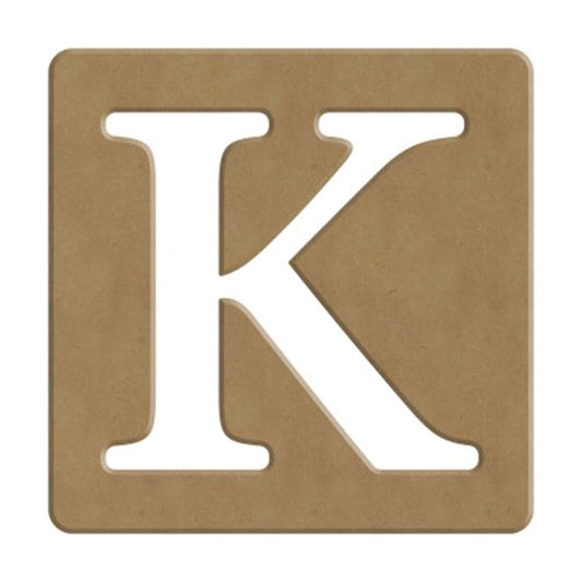 K SCRABBLE BUCHSTABE - 6CM - 10X10CM
