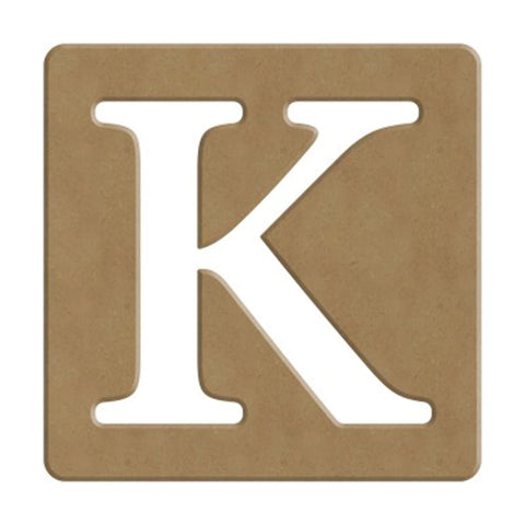 K SCRABBLE BUCHSTABE - 6CM - 10X10CM