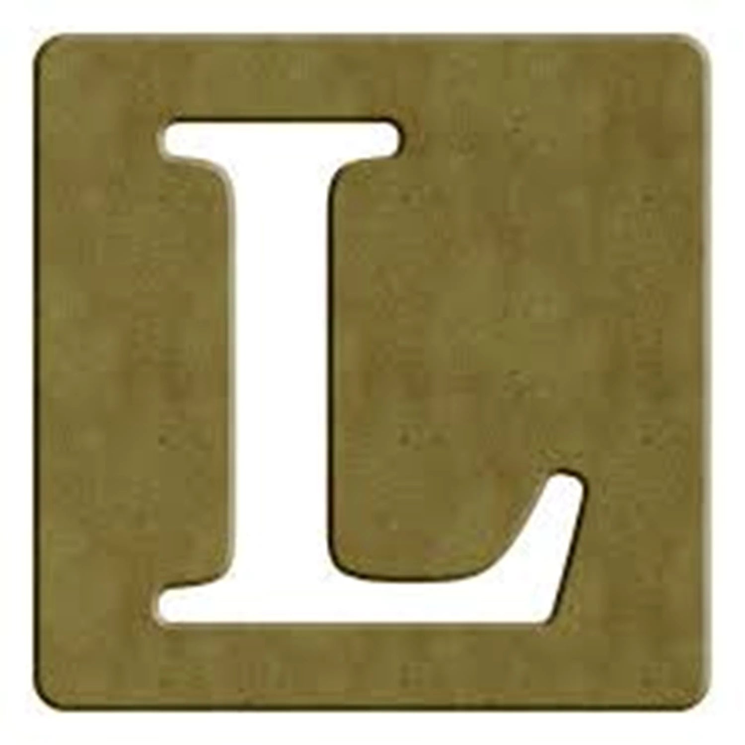 L SCRABBLE BUCHSTABE - 6CM - 10X10CM