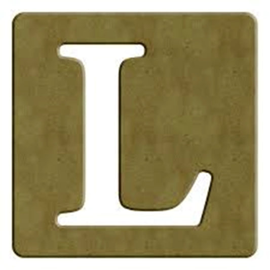 L SCRABBLE BUCHSTABE - 6CM - 10X10CM