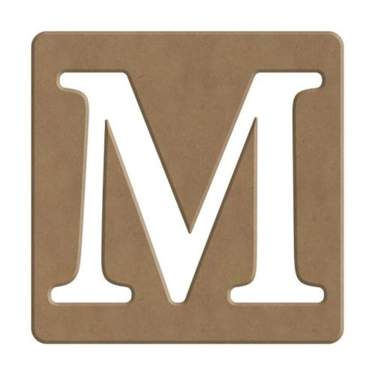 M SCRABBLE BUCHSTABE - 6CM - 10X10CM