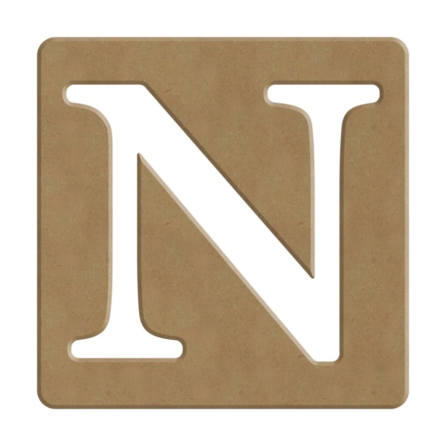 N SCRABBLE BUCHSTABE - 6CM - 10X10CM