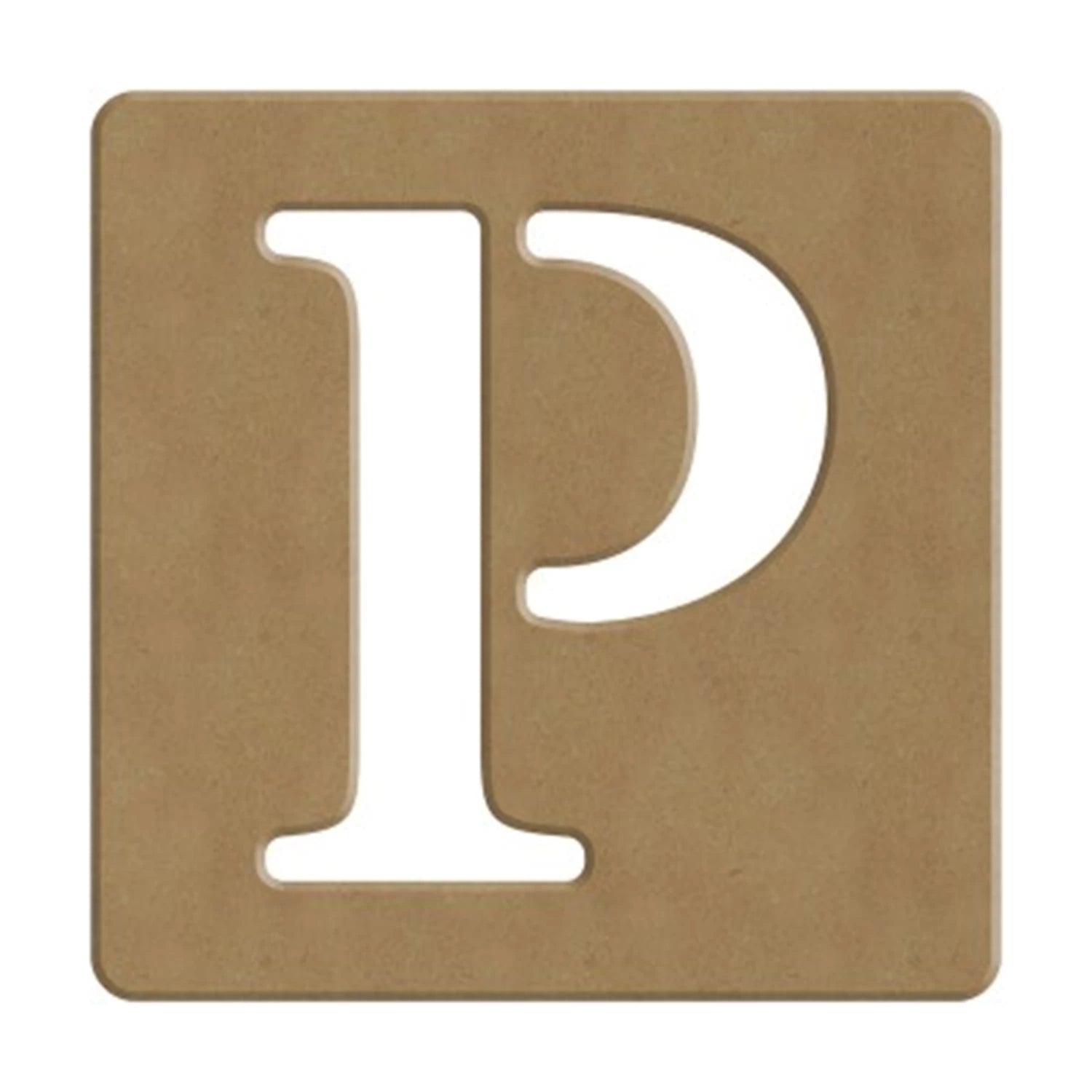 P SCRABBLE BUCHSTABE - 6CM - 10X10CM