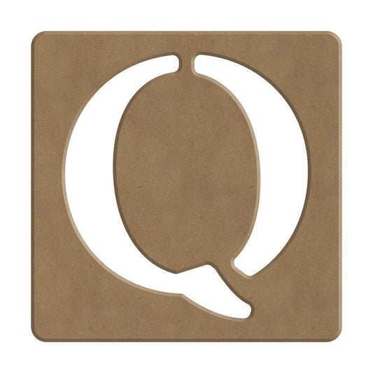 Q SCRABBLE BUCHSTABE - 6CM - 10X10CM