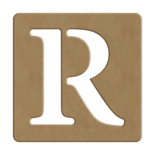 R SCRABBLE BUCHSTABE - 6CM - 10X10CM